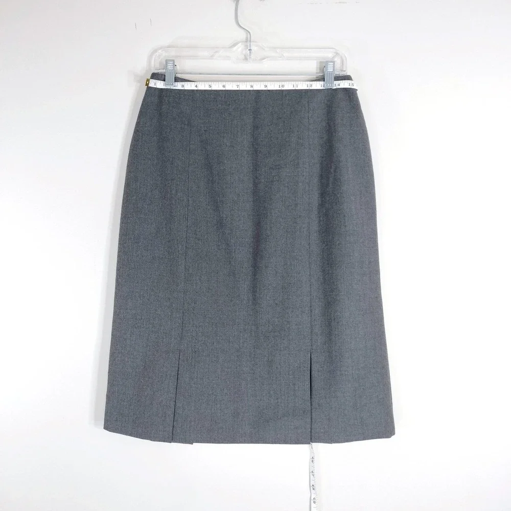 J'Envie Vintage Pencil Skirt; Lined Wool Blend Professional Career Knee Length